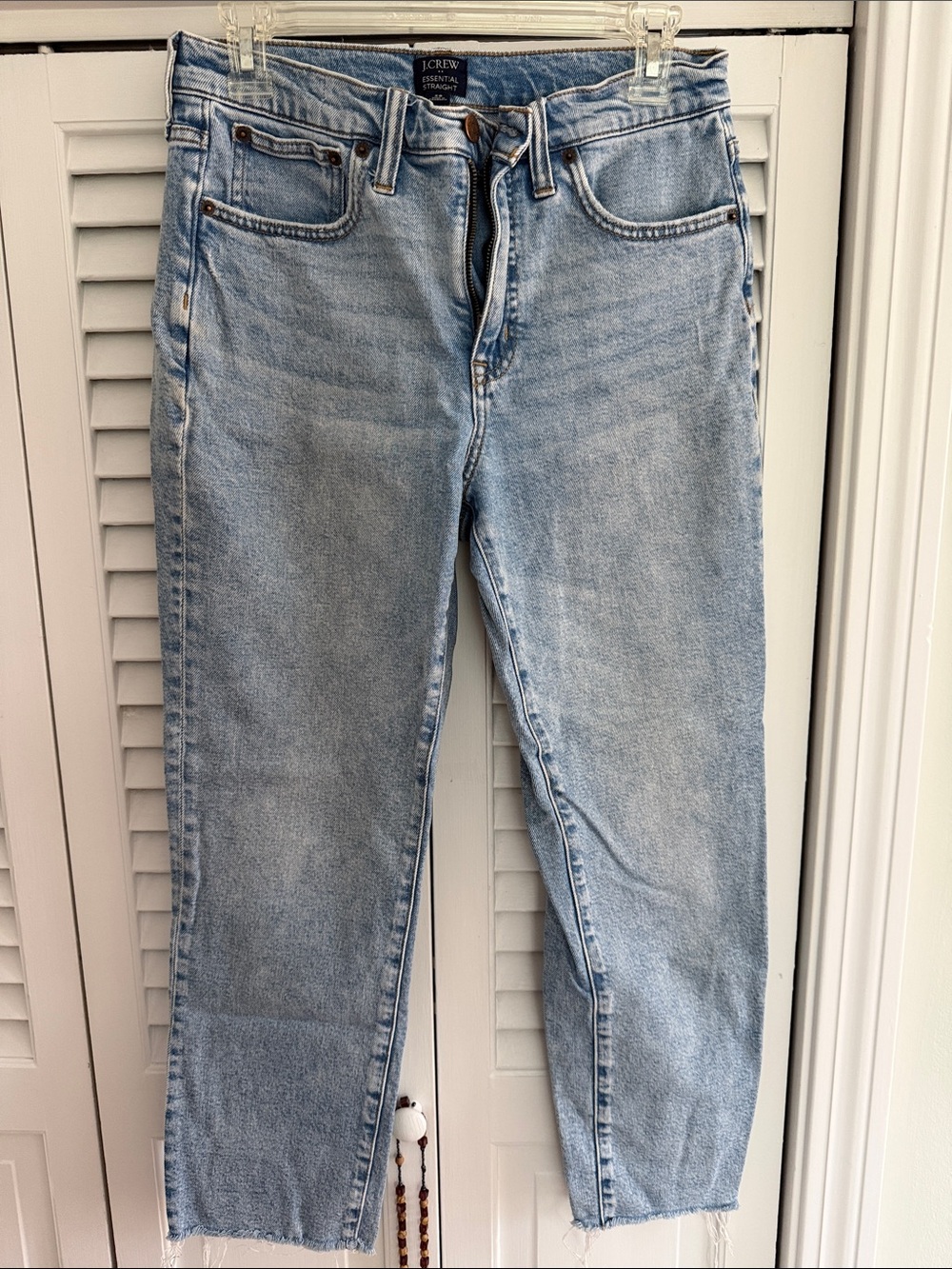 J. Crew Light Blue essential Straight Jeans